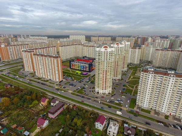 Moskova şehir, Nekrasovka district, üstten görünüm, 10/10/2018