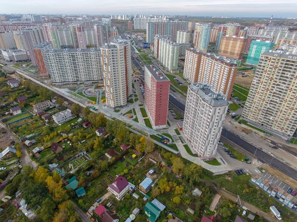 Moscow City Dzielnicy Nekrasovka Widok Góry 2018 — Zdjęcie stockowe