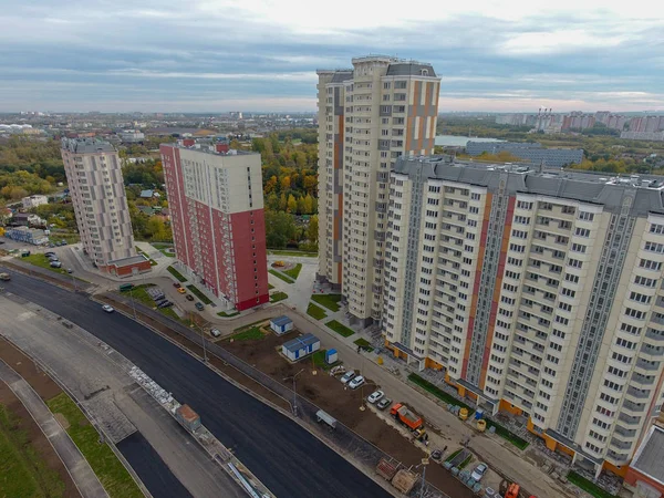 Moskauer Stadt Nekrasowka Bezirk Von Oben Gesehen 2018 — Stockfoto