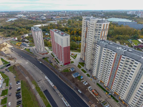 Moscow City Dzielnicy Nekrasovka Widok Góry 2018 — Zdjęcie stockowe