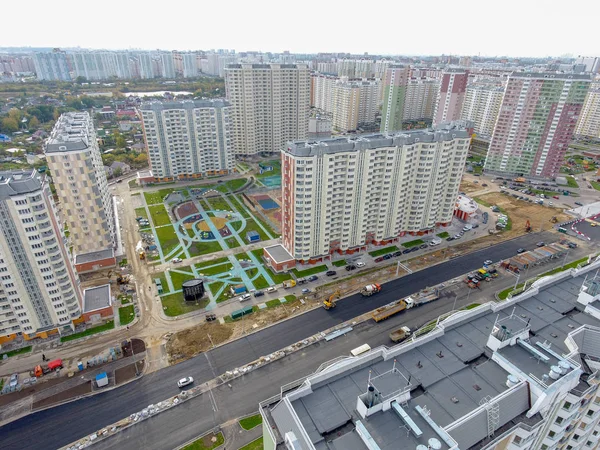 Mosca Città Nekrasovka Distretto Vista Dall Alto 2018 — Foto Stock