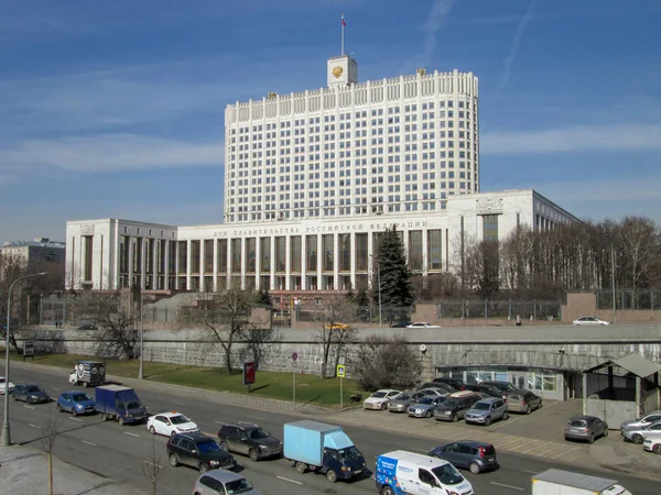 Moscow City Rusya Federasyonu Moskova Nehri Hükümet Inşa 2018 — Stok fotoğraf