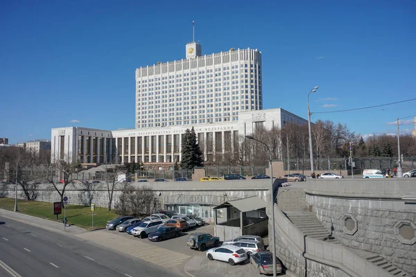 Moscow City, Rusya Federasyonu, Moskova Nehri hükümet ev inşa. 04/15/2018