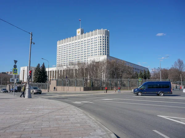 Moscow City, Rusya Federasyonu, Moskova Nehri hükümet ev inşa. 04/15/2018