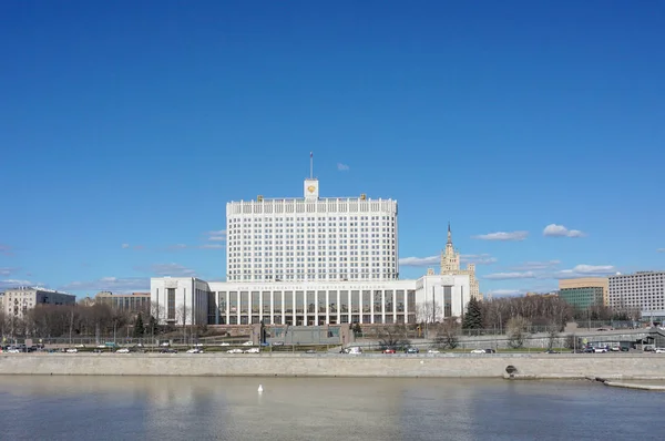 Москва Сити Здание Дома Правительства Москва Река 2018 — стоковое фото