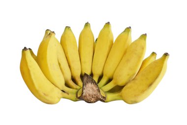 Beyaz zemin üzerinde ekilmiş muz izole