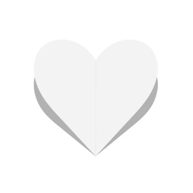 Sevgililer Günü kartı kalp şekli