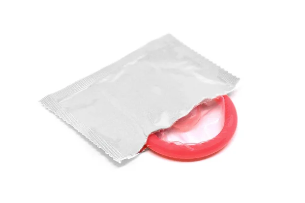 Condom Isolated White Background — Stock Photo, Image