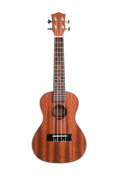 Beyaz arkaplanda Ukulele izole
