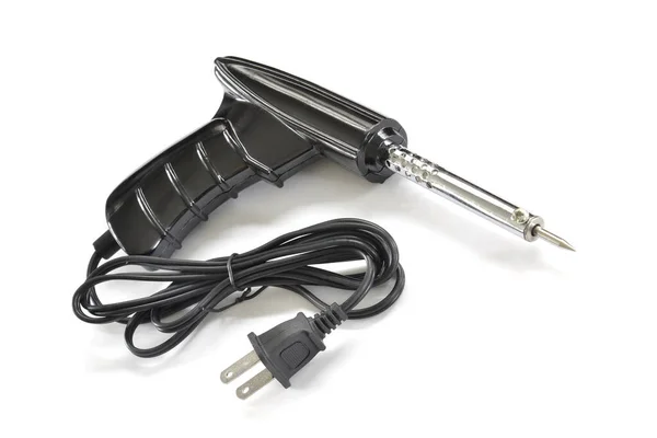 soldering iron on a white background