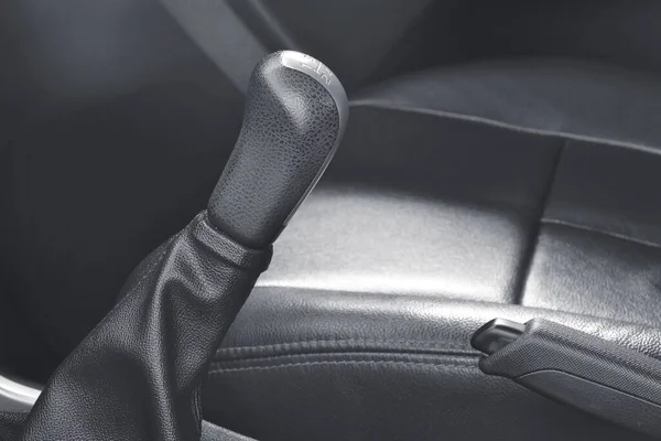 Close Manual Transmission Gear Lever Knob — Stock Photo, Image