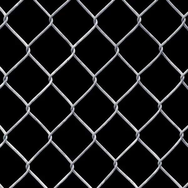 tel çit siyah üzerinde izole