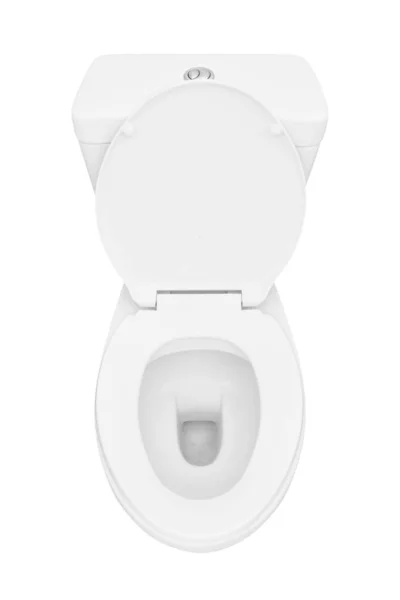 Toaletní Mísa Izolované Bílém Pozadí — Stock fotografie
