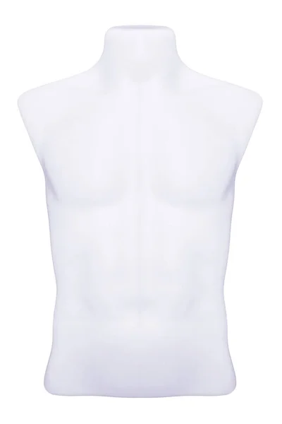 Αρσενικό Σώμα Πλαστική Κούκλα Απομονωμένη Λευκό Φόντο — Φωτογραφία Αρχείου