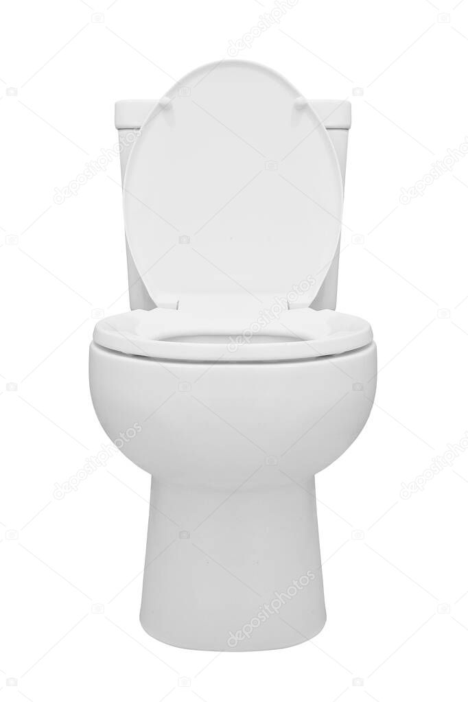 toilet bowl isolated on white background
