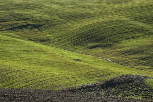 Val Orcia Tuscânia Itália Outubro 2016 Paisagem Panorâmica Toscana Com — Fotografia de Stock