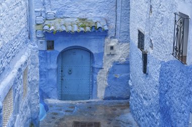 Chefchaouen güzel mavi Medine, Fas incisi
