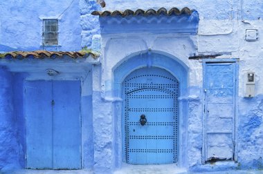Chefchaouen güzel mavi Medine, Fas incisi.
