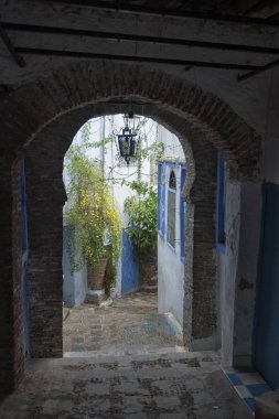 Chefchaouen güzel mavi Medine, Fas incisi