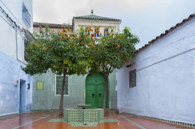Chefchaouen güzel mavi Medine, Fas incisi