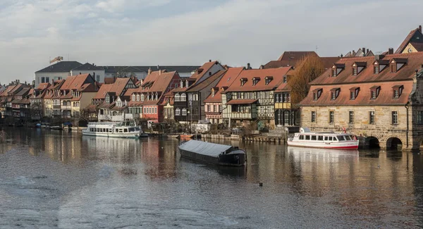 Bamberg's Island City eski balıkçı lar bölgesi Little Venice (Kleinvenedig) Bamberg, Baviera - Almanya olarak bilinir