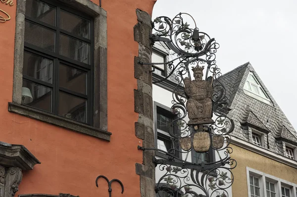 Maisons Colorées Style Bavarois Dans Vieille Ville Cologne Rhénanie Nord — Photo