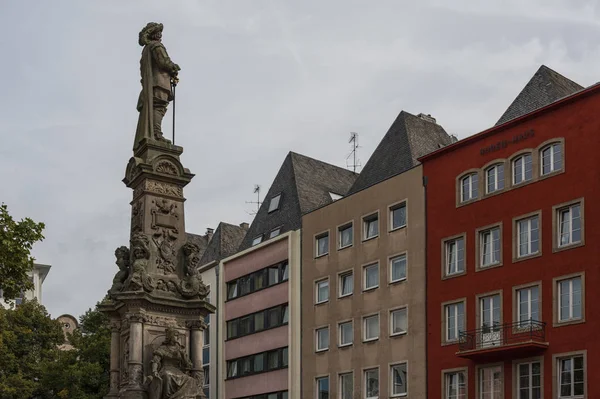 Bunte Häuser Bayerischen Stil Der Altstadt Von Köln Nordrhein Westfalen — Stockfoto