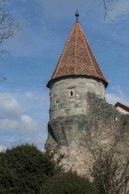 Rothenburg ob der Tauber tarihi ve ortaçağ kasabası ve Avrupa 'nın en güzel köylerinden biri, Almanya
