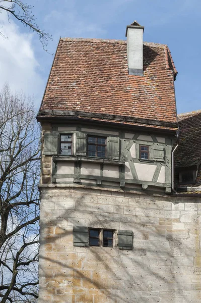 Rothenburg Der Tauber Une Ville Historique Médiévale Des Beaux Villages — Photo