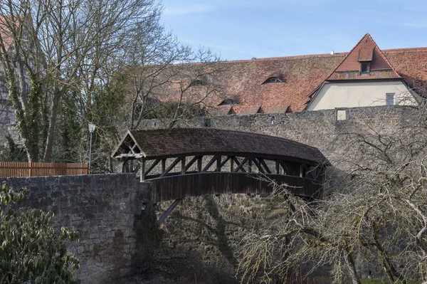 Rothenburg Der Tauber Una Ciudad Histórica Medieval Uno Los Pueblos — Foto de Stock