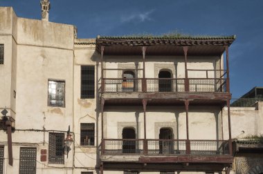 Fez güzel Medine tipik Fas evleri, Fas