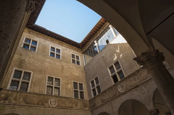 Pienza Toscana Italia Ottobre 2016 Palazzo Piccolomini Uno Dei Primi — Foto Stock