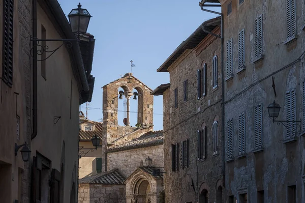 San Quirico Orcia Włochy Października 2016 Church Santa Maria Assunta — Zdjęcie stockowe