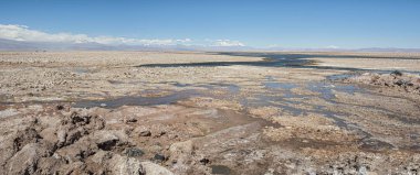Salar de Atacama, Şili 'nin en büyük tuz düz (Atacama, Şili çöl) Güney Amerika