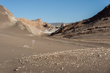 Valle de La Luna (Moon Valley) Atacama Desert yakınındaki San Pedro de Atacama, Antofagasta-Şili, Güney Amerika