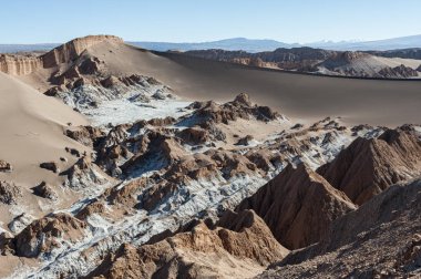 Valle de La Luna (Moon Valley) Atacama Desert yakınındaki San Pedro de Atacama, Antofagasta-Şili, Güney Amerika