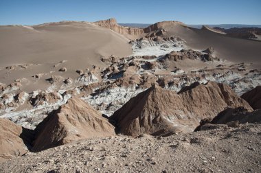 Valle de La Luna (Moon Valley) Atacama Desert yakınındaki San Pedro de Atacama, Antofagasta-Şili, Güney Amerika