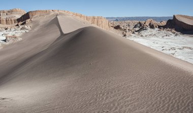 Valle de La Luna (Moon Valley) Atacama Desert yakınındaki San Pedro de Atacama, Antofagasta-Şili, Güney Amerika