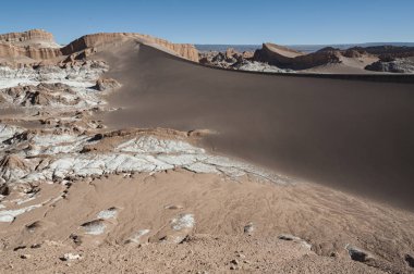 Valle de La Luna (Moon Valley) Atacama Desert yakınındaki San Pedro de Atacama, Antofagasta-Şili, Güney Amerika