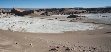Valle de La Luna (Moon Valley) Atacama Desert yakınındaki San Pedro de Atacama, Antofagasta-Şili, Güney Amerika