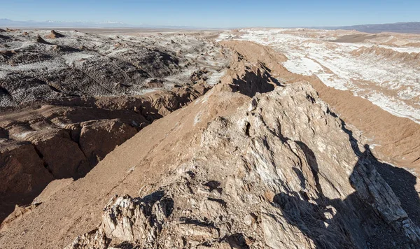 Valle Luna Měsíční Údolí Poušti Atacama Nedaleko San Pedro Atacama — Stock fotografie