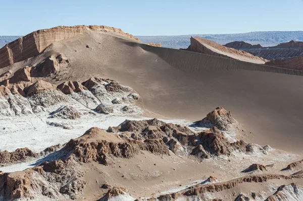 Valle Luna Měsíční Údolí Poušti Atacama Nedaleko San Pedro Atacama — Stock fotografie