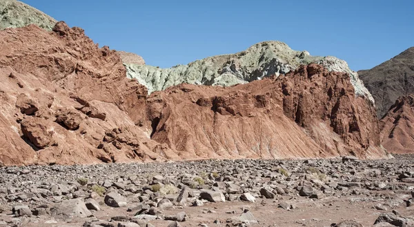 Rainbow Valley Valle Arcoiris Poušti Atacama Chile Minerální Skály Pohoří — Stock fotografie