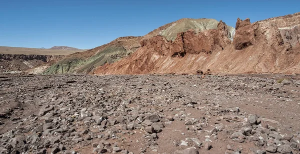 Долина Радуги Valle Arcoiris Пустыня Атакама Чили Богатые Минералами Скалы — стоковое фото