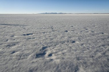 Colchani'de tuz madenciliği, Uyuni tuz düz (Salar de Uyuni), Bolivya, Güney Amerika.