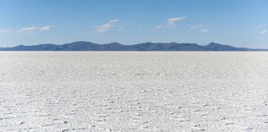 Salar de Uyuni, Dünya Unesco Dünya Mirası Listesi'ndeki en büyük tuz düzüdür - Altiplano, Bolivya, Güney Amerika