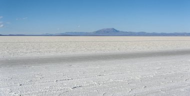 Salar de Uyuni, Dünya Unesco Dünya Mirası Listesi'ndeki en büyük tuz düzüdür - Altiplano, Bolivya, Güney Amerika