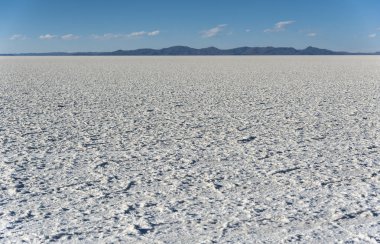 Salar de Uyuni, Dünya Unesco Dünya Mirası Listesi'ndeki en büyük tuz düzüdür - Altiplano, Bolivya, Güney Amerika