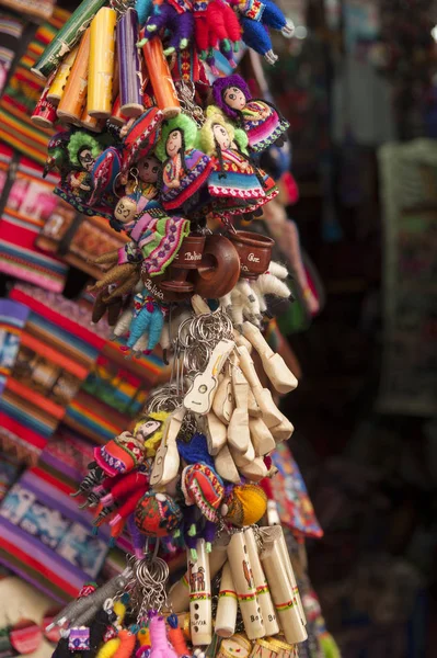 Coloridos Souvenirs Mercado Las Brujas Paz Bolivia América Del Sur — Foto de Stock