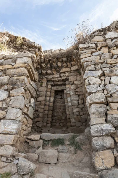 Sonnentempel Inca Prähistorische Ruinen Auf Der Isla Del Sol Titicacasee — Stockfoto